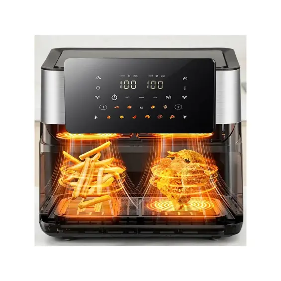 Air Fryer RC-K-2367 friteza na vrući zrak 8 L – 2 × 4 L, 2000 W, 12 programa