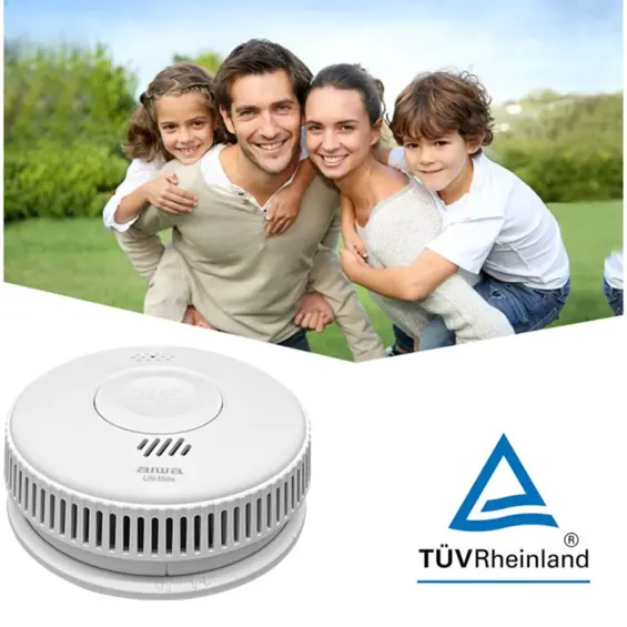 AIWA S100A-AA detektor dima s alarmom – baterijski, kompaktan