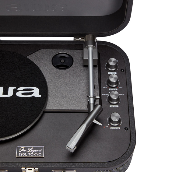 AIWA- VPX-1951/TN Gramofon u Vintage Koferu – Bluetooth 5.0, USB Snimanje u MP3 i Ugrađeni Zvučnici
