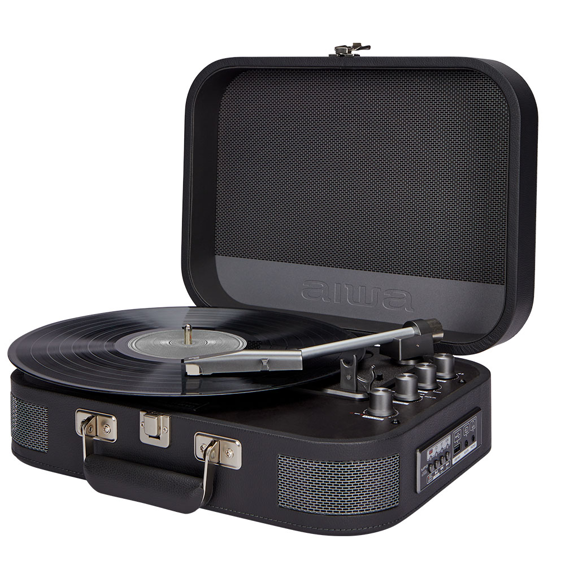 AIWA- VPX-1951/TN Gramofon u Vintage Koferu – Bluetooth 5.0, USB Snimanje u MP3 i Ugrađeni Zvučnici