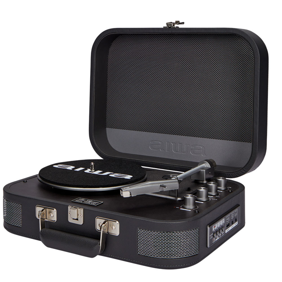 AIWA- VPX-1951/TN Gramofon u Vintage Koferu – Bluetooth 5.0, USB Snimanje u MP3 i Ugrađeni Zvučnici