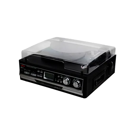 AKAI ATT-15SE Gramofon s FM Radiom i Kazetofonom, USB, SD, Bluetooth, Ugrađeni Zvučnici