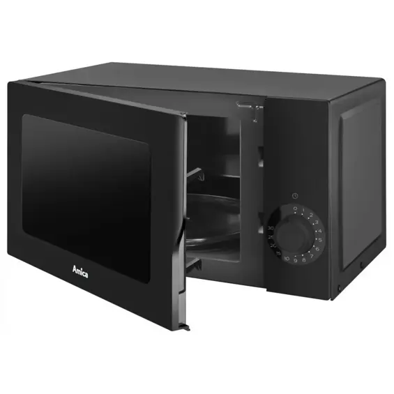 Amica AMGF17M2B Mikrovalna Pećnica – 17 L, 600 W, MultiWave Sustav i Mehaničko Upravljanje