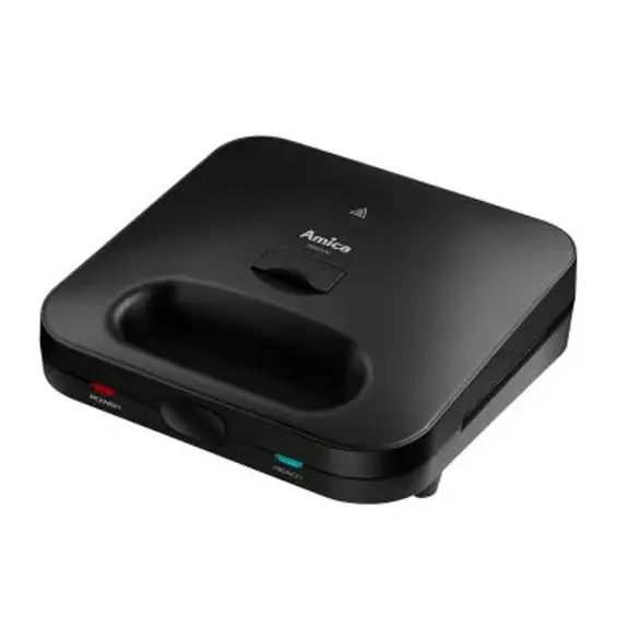 Amica SMK4011 3-u-1 aparat za sendviče, vafle i grill 750 W – crni