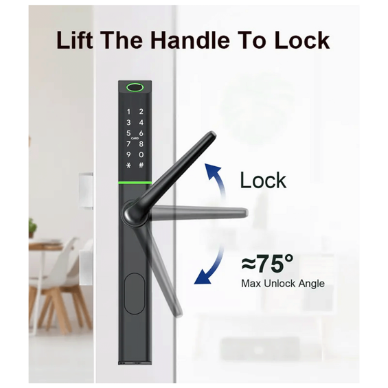 Amiko Home Pametna brava,Bluetooth,WiFi,PIN,RFID,fingerprint,ključ - S3B Smart Lock