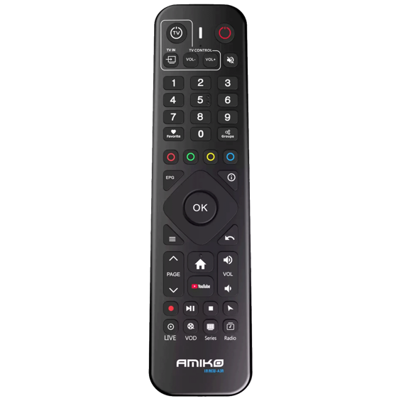 Amiko Prijemnik IPTV, Android OS, 2/16GB, 4K, WiFi Dual Band, BT - A14 GREEN
