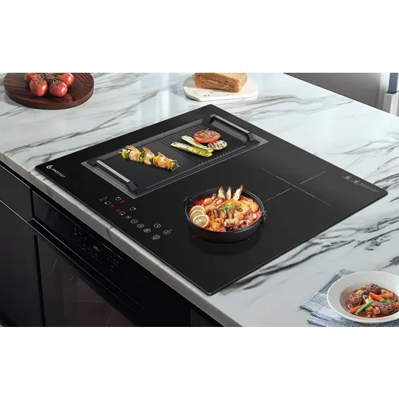 AMZCHEF CE-FS-I72S-FFDD07 ugradbena indukcijska ploča 4 zone 7200 W Flex Zone