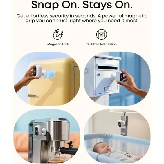 Anker Eufy Security EufyCam C35 Komplet 2 Vanjske Sigurnosne Kamere s Bazom, 1080p Full HD