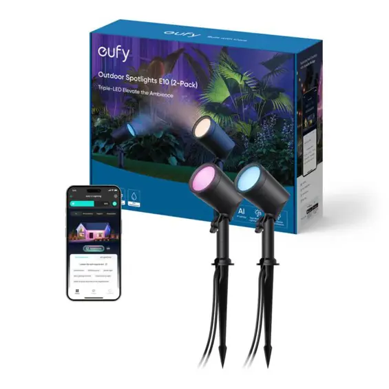 Anker Eufy vanjska LED reflektorska svjetiljka E10 RGBWW.