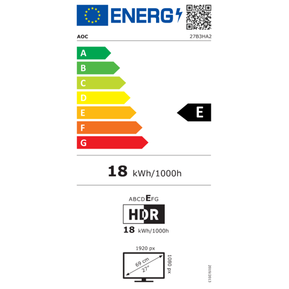 AOC 27B3HA2 27" IPS FHD 100Hz monitor