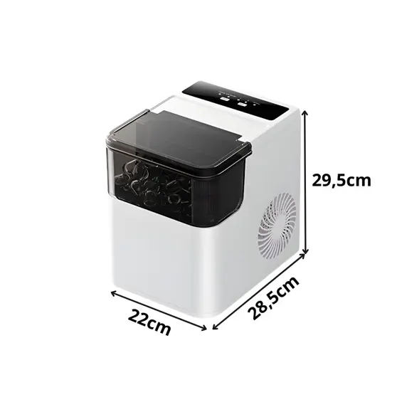 Verk Aparat za Led 165 W – 2 Veličine Kockica, Spremnik 1,6 L, Priprema Leda za 6–12 Minutaerk Aparat za Led 165 W – 2 Veličine Kockica, Spremnik 1,6 L, Priprema Leda za 6–12 Minuta
