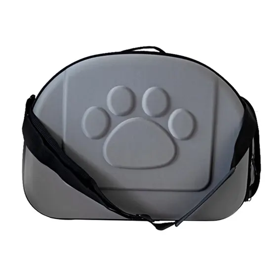 APTEL AG644W – Sklopiva transportna torba za pse i mačke XXL, 43 × 30 × 32 cm, siva