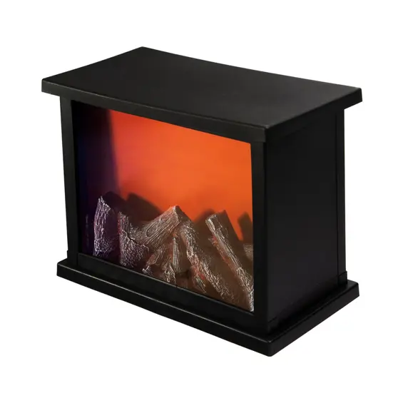 APTEL AG854A – Dekorativni LED kamin s efektom plamena, 28 × 15 × 21 cm