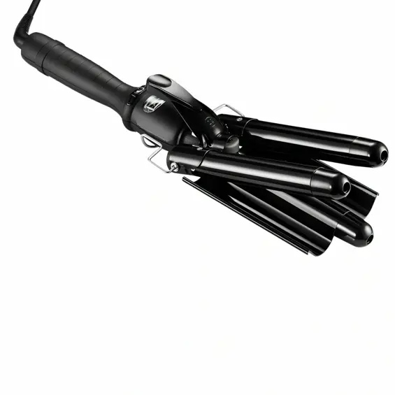 APTEL DA682A trostruki keramički uvijač za valove 105 W, 100–210 °C, LCD – crni