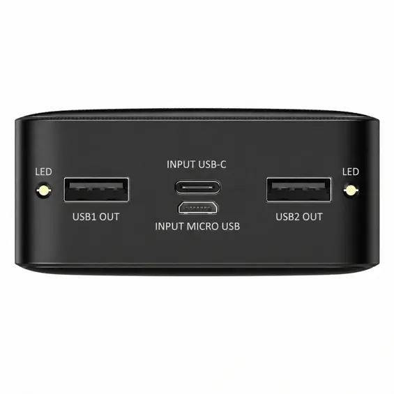 APTEL US16 Powerbank 20.000 mAh, 22,5 W, QC/PD brzo punjenje, USB-C, 2× USB-A, LED zaslon
