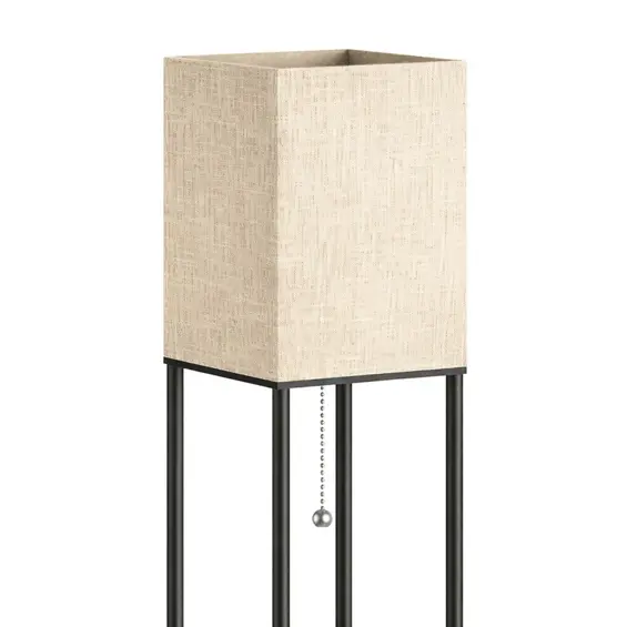 APTEL ZD178 – Podna lampa s 3 police, E27, visina 164 cm, crna/bijela