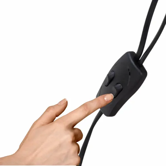 APTEL ZD187 podna lampa 170 cm, 2 × E27 – crna