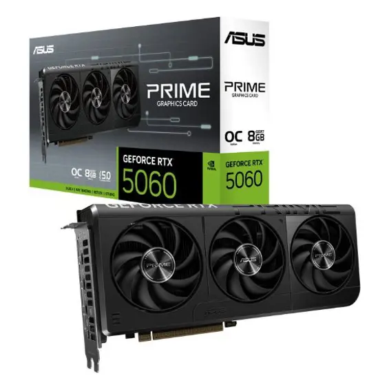 ASUS Prime GeForce RTX 5060 OC, 8GB GDDR7, PCI-E 5.0