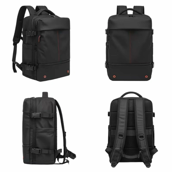 ATL DA661-Putni vakuumski ruksak za avion 29 × 20 × 48 cm – proširivi ruksak za laptop 15", vakuumska kompresija, električna pumpa