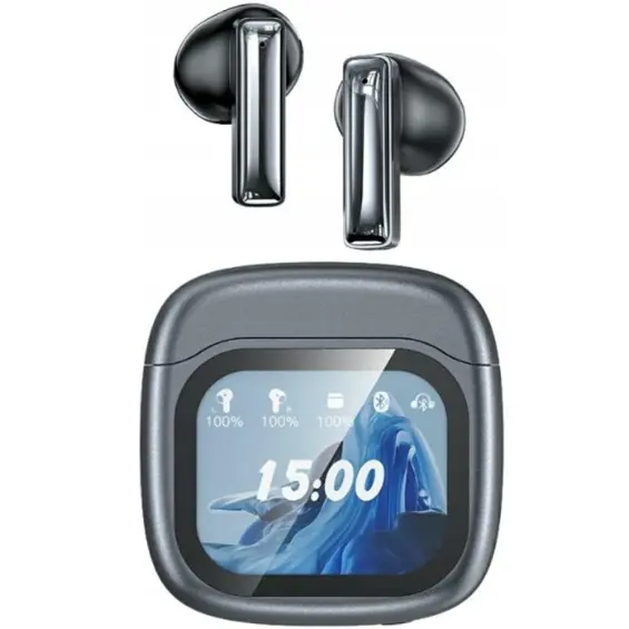 AWEI TP100 ENC TWS bežične slušalice Bluetooth 5.4 – zaslon na kućištu, ENC, IPX6