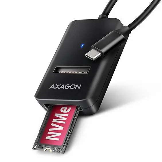 AXAGON ADM2-AM USB-A adapter za M.2 NVMe i SATA SSD do 10 Gb/s