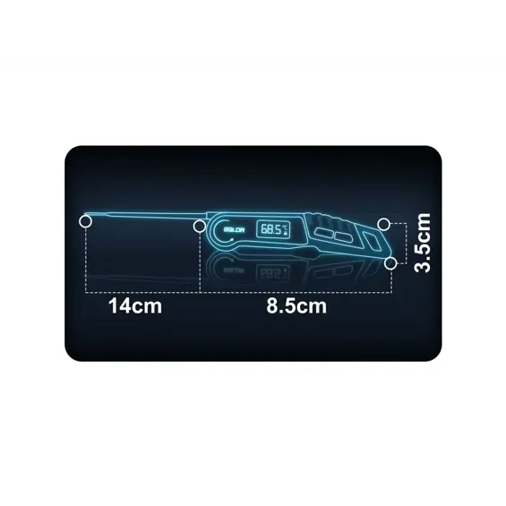 Baldr BD-130 kuhinjski termometar za meso s igličastom sondom – Precizno mjerenje temperature pečenja