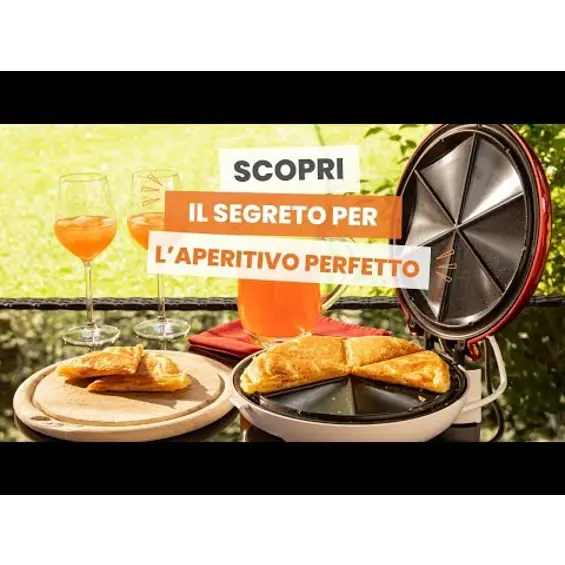 Beper P101CUD600 Party Line Happy Hour grill za quesadille i panzerotte, 900 W