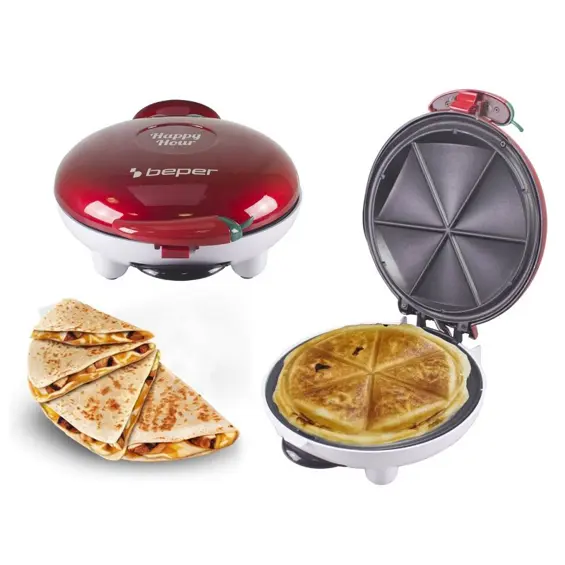 Beper P101CUD600 Party Line Happy Hour grill za quesadille i panzerotte, 900 W