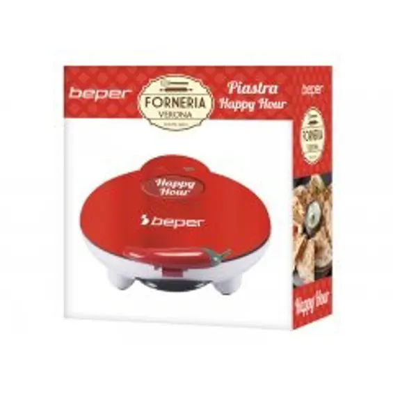 Beper P101CUD600 Party Line Happy Hour grill za quesadille i panzerotte, 900 W