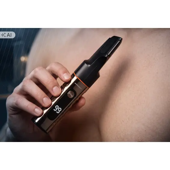 BERDSEN BD-270 – Višenamjenski trimer i električni brijač 15 u 1, 5 glava, USB-C, LED zaslon, IPX6, do 90 min rada