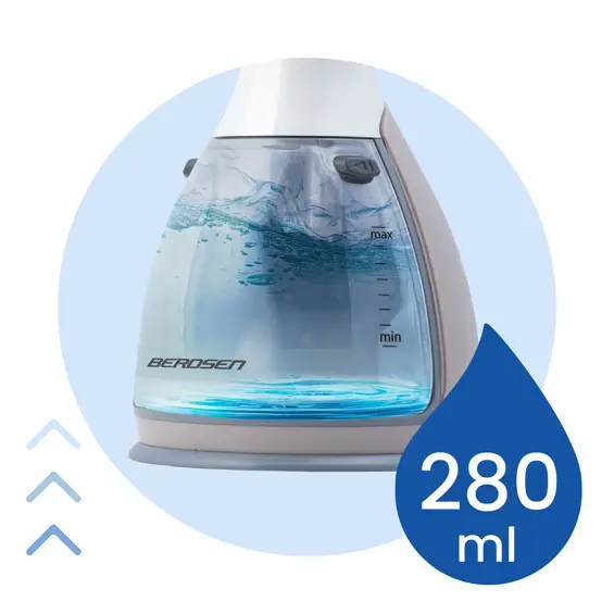 Berdsen BD-310 ručni steamer za odjeću 1500 W – 32 g/min, spremnik 280 ml, četka