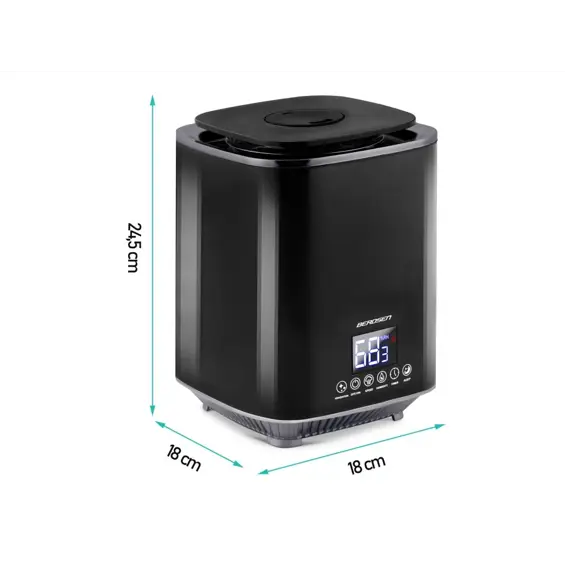 Berdsen BD-502-Ovlaživač Zraka Crni – Maksimalna Svježina za Vaš Dom