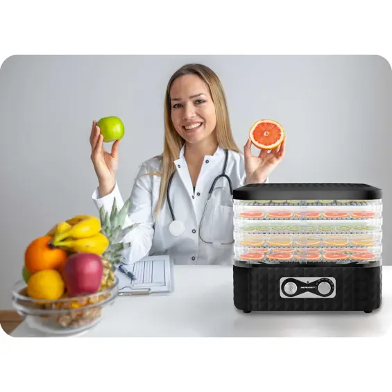 Berdsen BD-692 sušilica za voće, povrće, gljive i meso 400 W – 10 L, 5 pladnjeva, 35–70 °C
