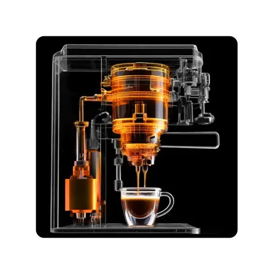 Berdsen BD-770 ručni espresso aparat 20 bara, srebrni – jednostavno i brzo pripremanje kave