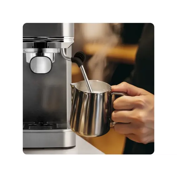 Berdsen BD-770 ručni espresso aparat 20 bara, srebrni – jednostavno i brzo pripremanje kave