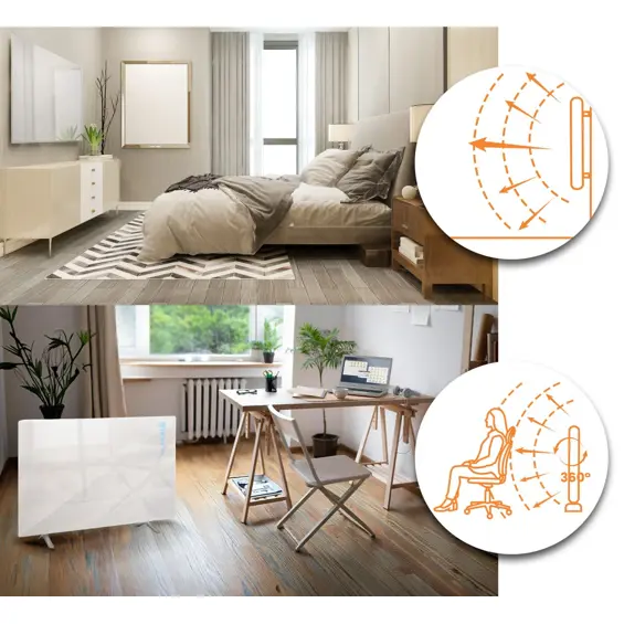 Berdsen BD-984 infracrveni panel grijalica 600 W Wi‑Fi bijela
