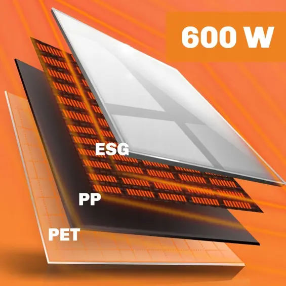Berdsen BD-984 infracrveni panel grijalica 600 W Wi‑Fi bijela
