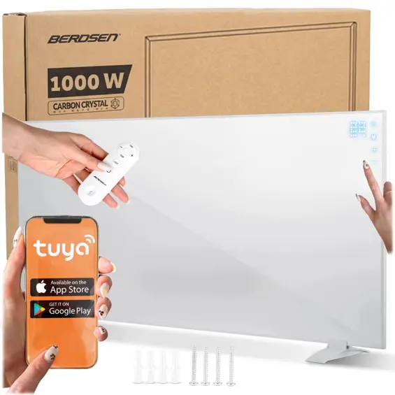 Berdsen BD-992 – Infracrvena grijalica 1000 W, Wi-Fi, Tuya Smart, daljinski upravljač
