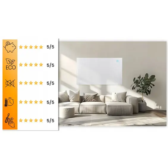 Berdsen BD-992 – Infracrvena grijalica 1000 W, Wi-Fi, Tuya Smart, daljinski upravljač