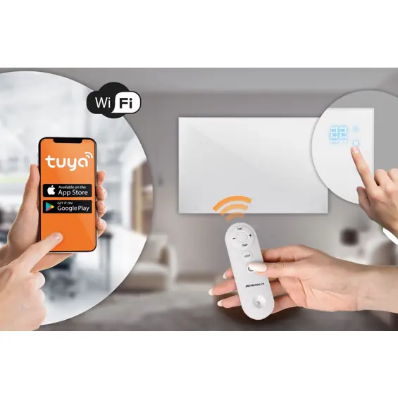 Berdsen BD-992 – Infracrvena grijalica 1000 W, Wi-Fi, Tuya Smart, daljinski upravljač