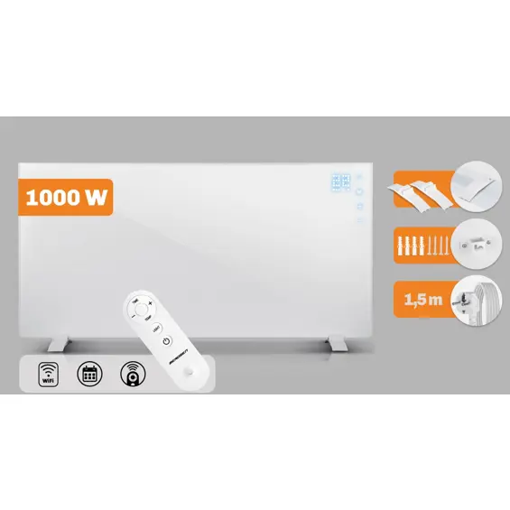 Berdsen BD-992 – Infracrvena grijalica 1000 W, Wi-Fi, Tuya Smart, daljinski upravljač