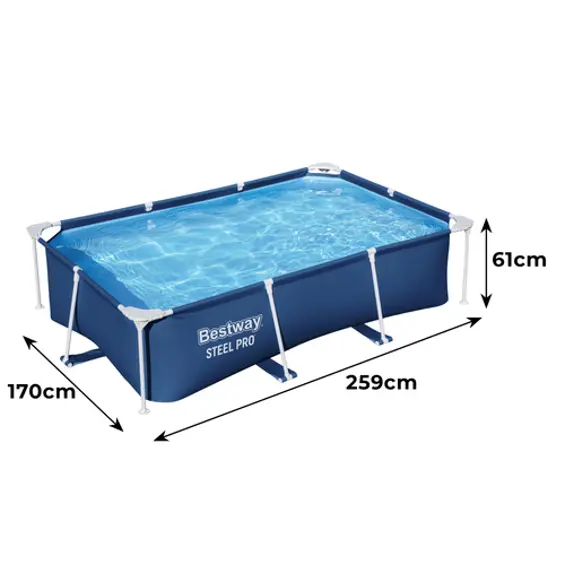 BESTWAY 56403 pravokutni montažni bazen 259x170x61 cm