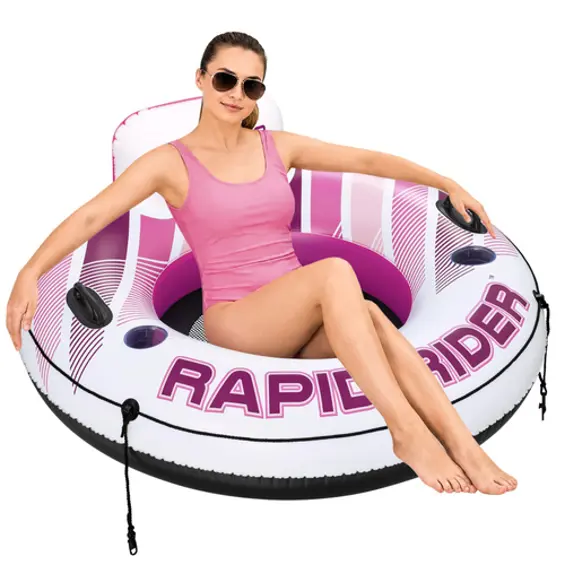 BESTWAY Hydro Force Rapid Rider 43953 – Napuhavajuća fotelja s naslonom za plivanje i sunčanje 135 cm