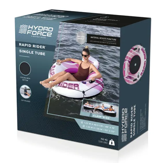 BESTWAY Hydro Force Rapid Rider 43953 – Napuhavajuća fotelja s naslonom za plivanje i sunčanje 135 cm