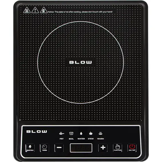 BLOW 44-045 Jednopolno Indukcijsko Kuhalo 2000 W – Dodirne Kontrole, 5 Programa i Timer