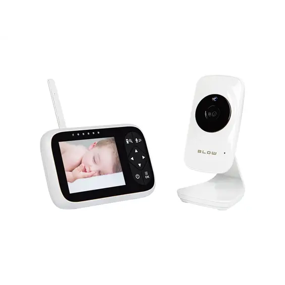 BLOW 78-956 Video Baby Monitor s 3,2" LCD Zaslonom – Dvosmjerna Komunikacija, Noćni Vid, VOX i Doseg do 300 m