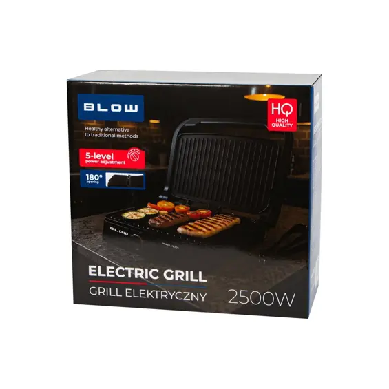 BLOW MasterGrill DUO električni kontaktni grill 2500 W, LED zaslon