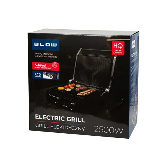 BLOW MasterGrill PRO električni kontaktni grill 2500 W s LED zaslonom