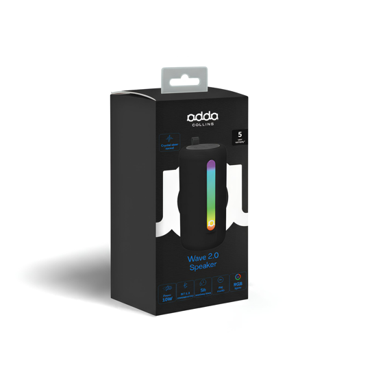 Bluetooth zvučnik Adda Collins SP-101-BK, Wave 2.0, 10W, FM, RGB, crna