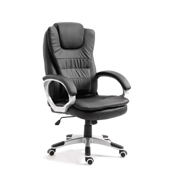 BMD1107BK ergonomska uredska direktorska stolica od umjetne kože – crna